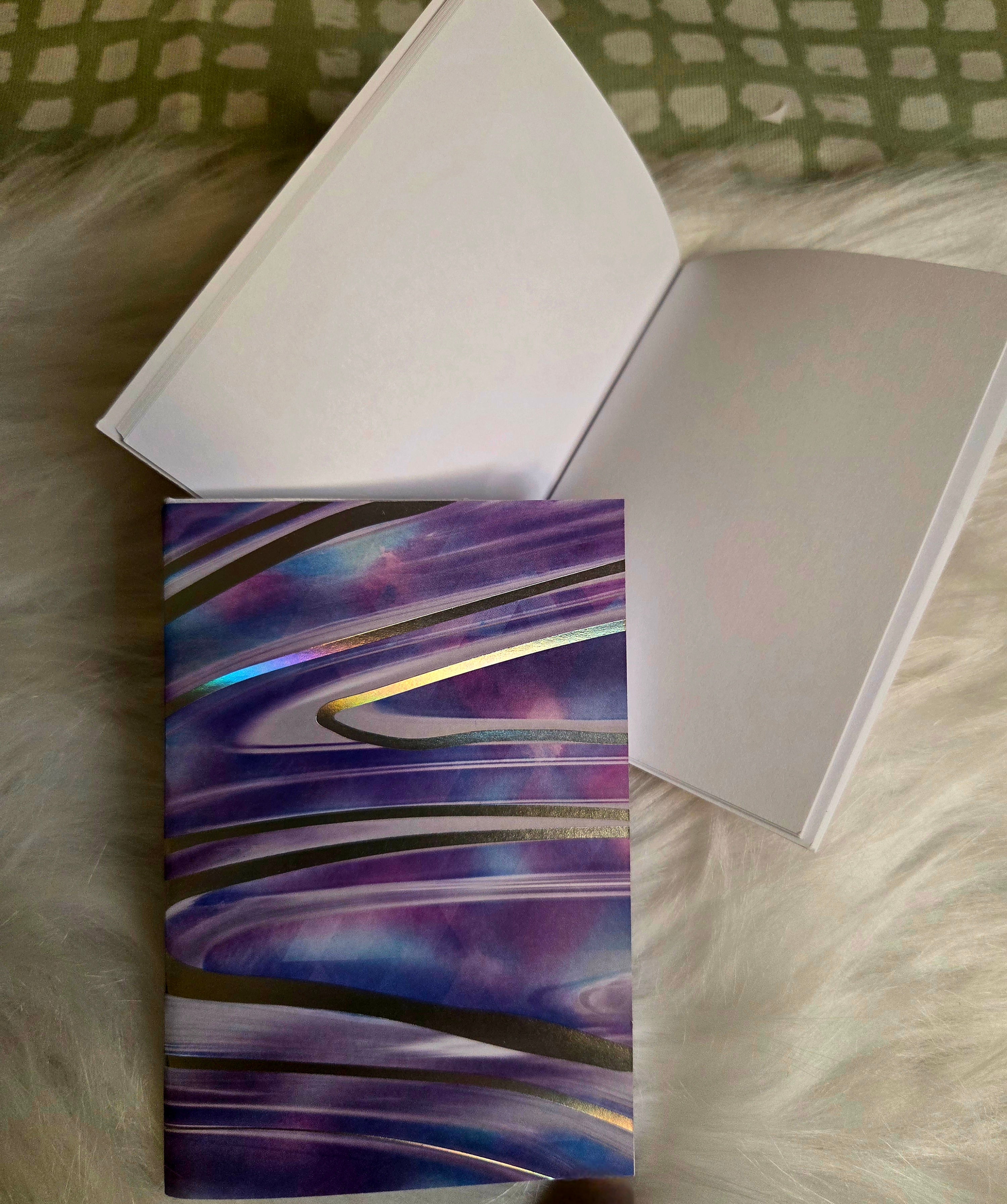 Foiled Purple Pocket Journlette Unruled