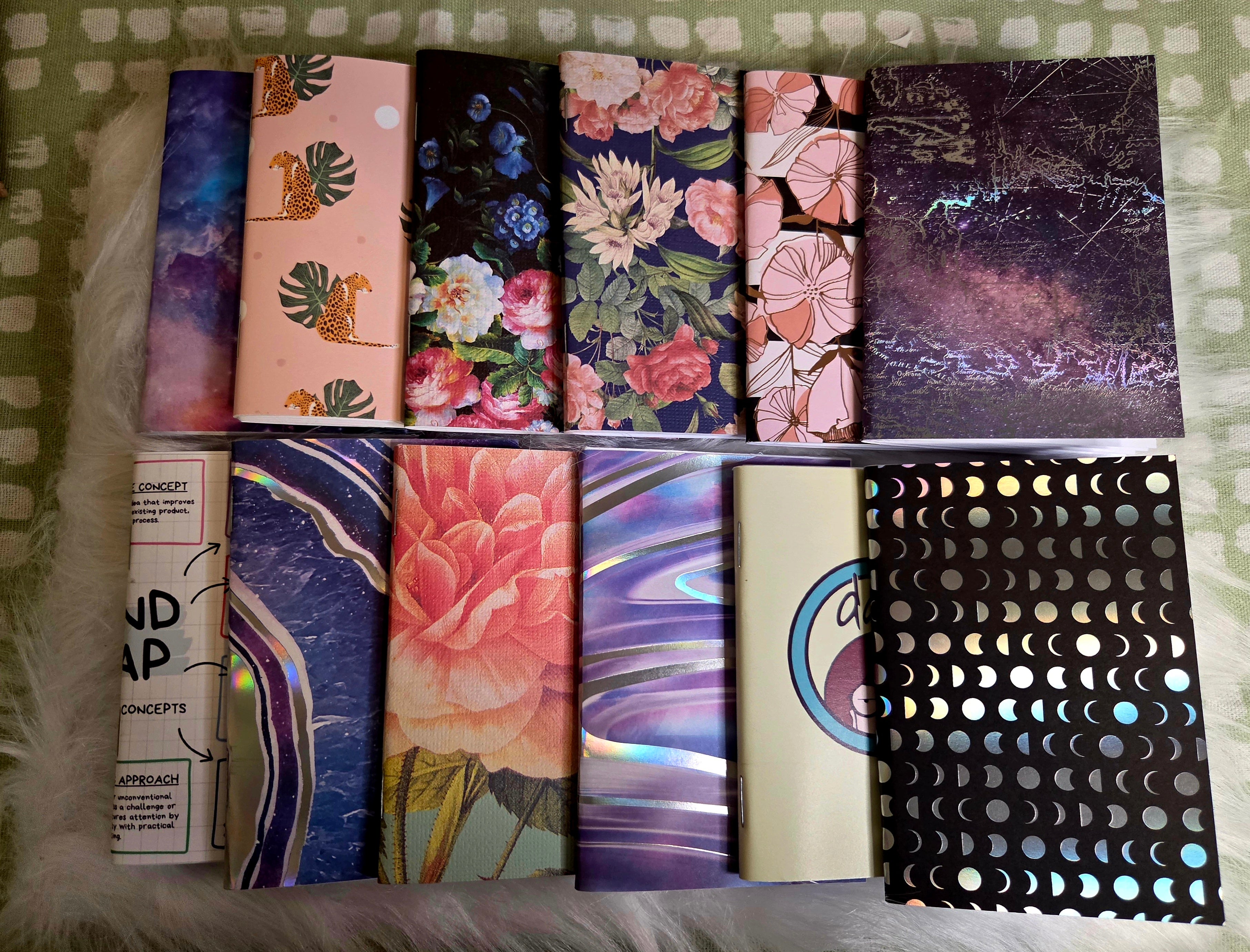 Foiled mineral Pocket Journlette Unruled