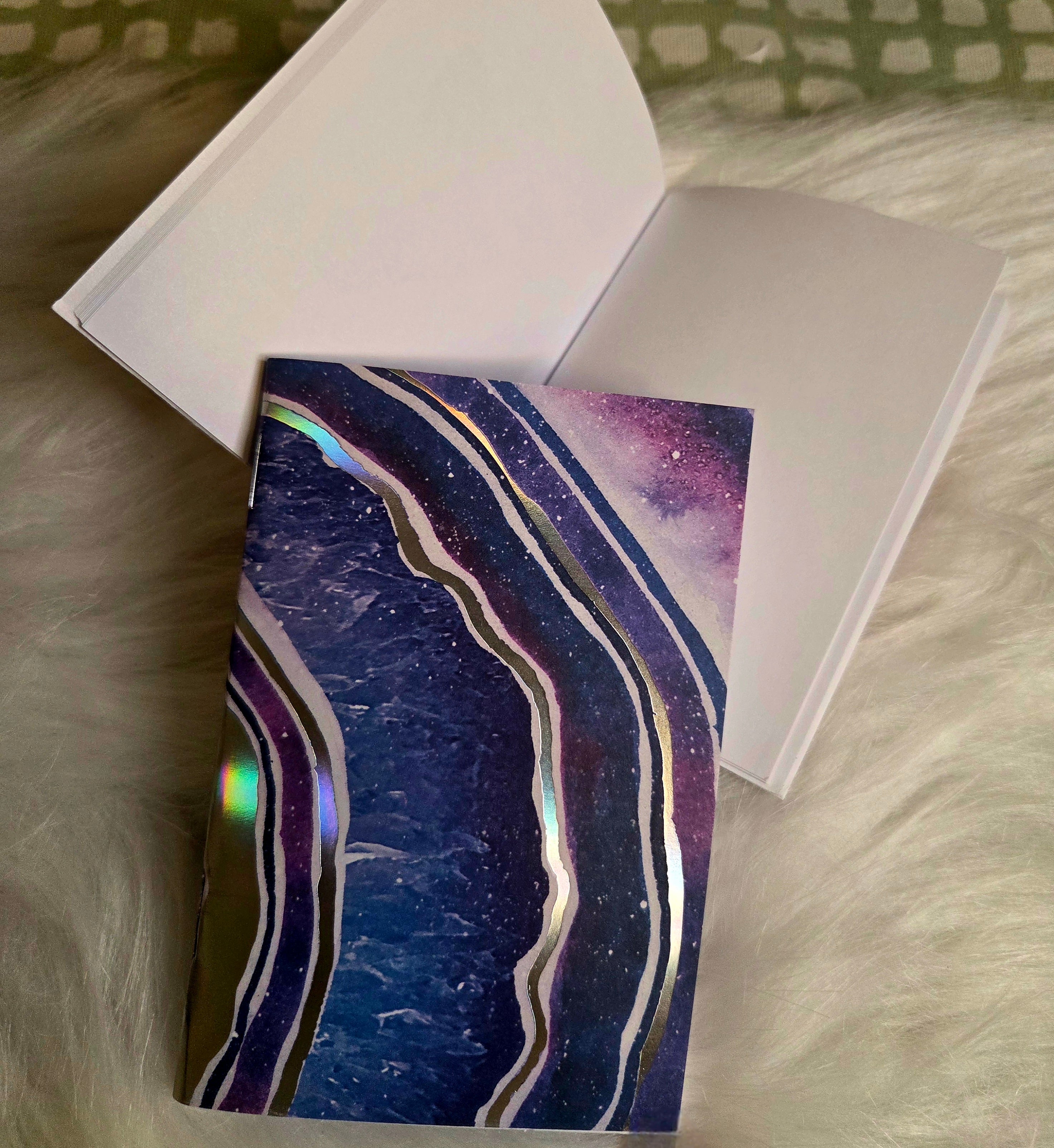 Foiled mineral Pocket Journlette Unruled